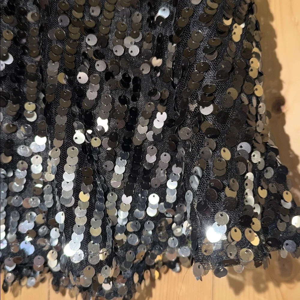 Justice black sequin skirt (shorts underneath) size 10 girls